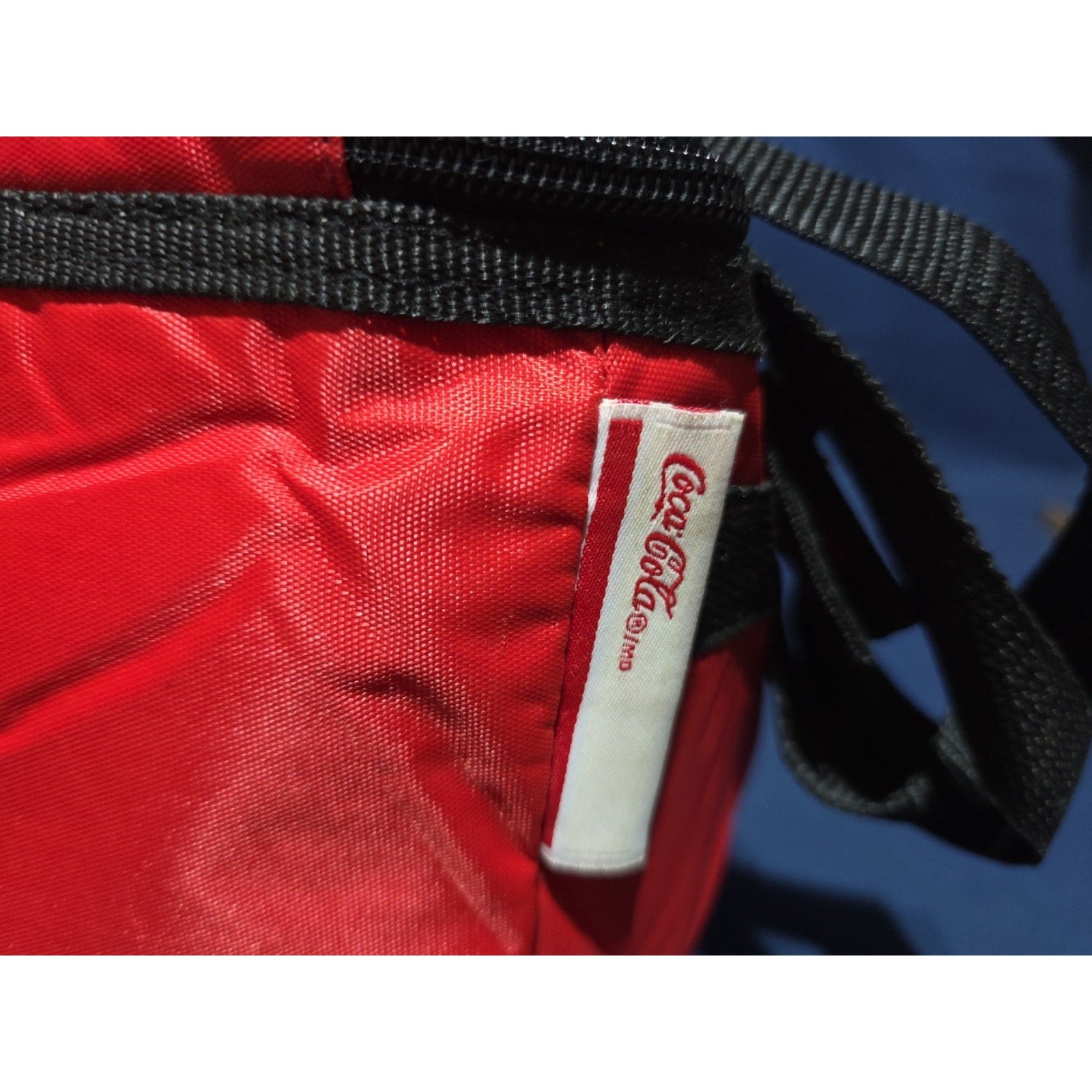 VTG Coca-Cola Soft Sided Lunch Cooler Bag Retro "In Bootles Design