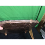 Antique Rustic Farmhouse Vanity Dresser Mirror Decor Shelf VTG 13x22.5”
