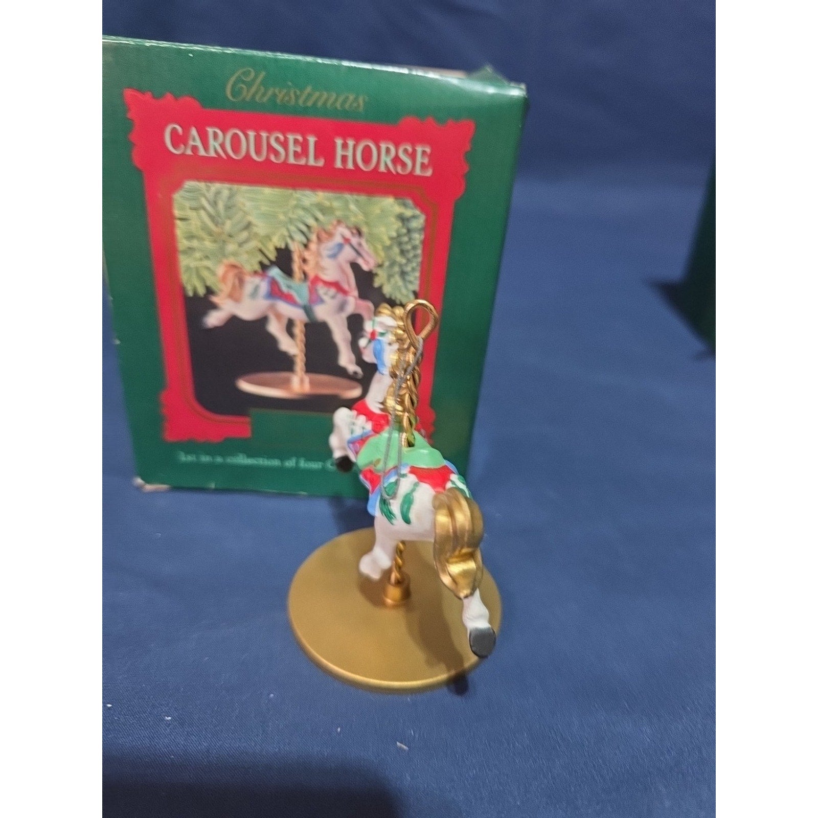 Hallmark Keepsake Ornament Carousel Horse “Snow” 1st In Series Christmas 1989