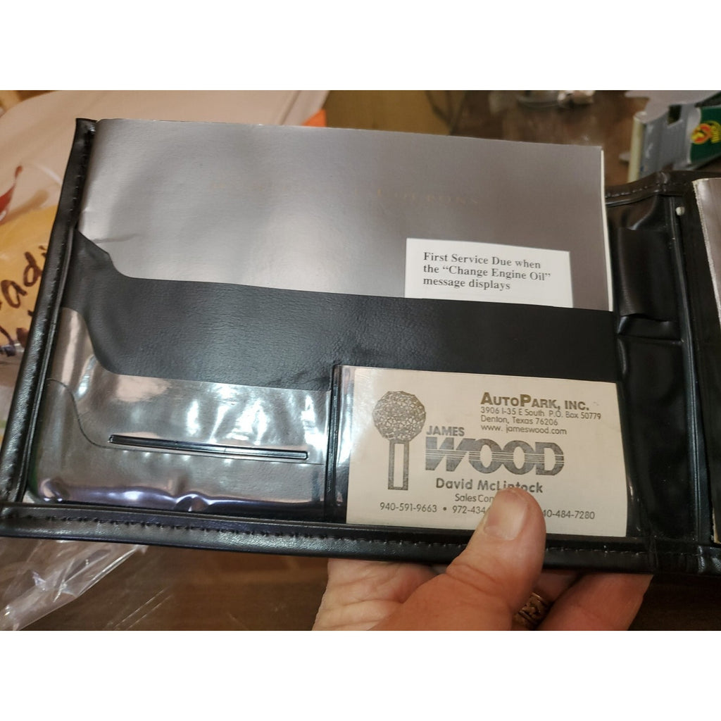 2000 CADILLAC DEVILLE OWNERS MANUAL CASE GENUINE LEATHER COVER OEM