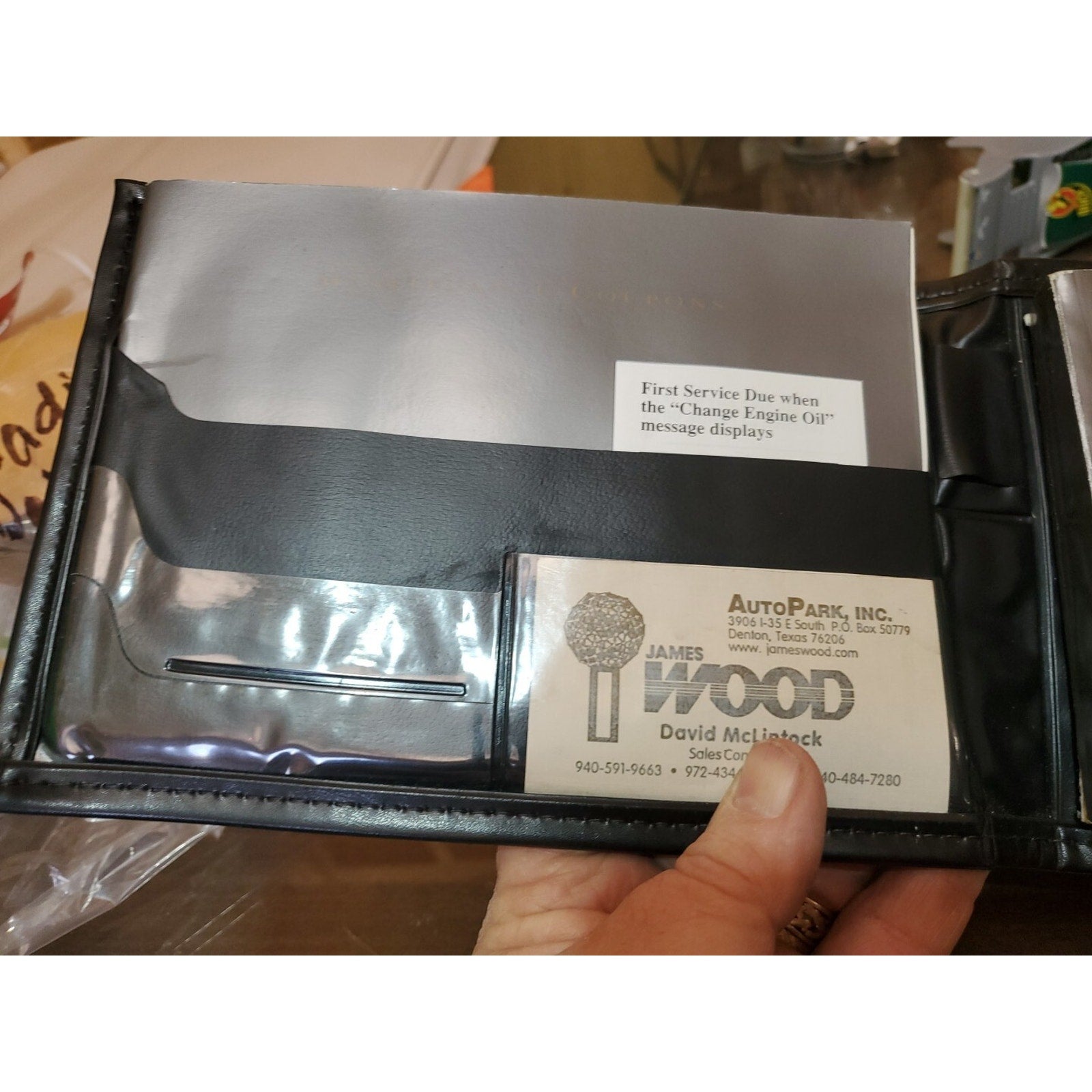 2000 CADILLAC DEVILLE OWNERS MANUAL CASE GENUINE LEATHER COVER OEM