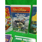 Walt Disney VHS Movies Lot of 6 Classics