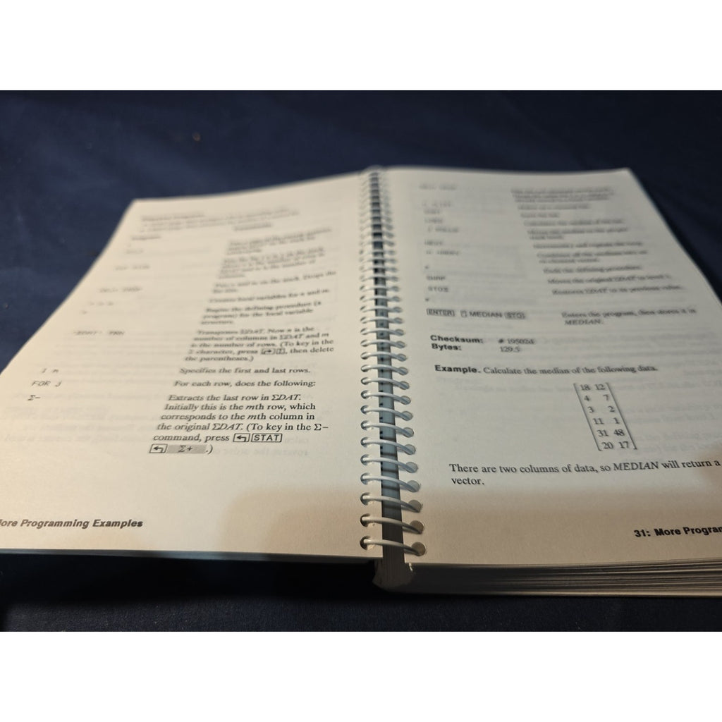 HP 48SX Scientific Expandable Owner's Manual Vol. I & Vol. 2 4th Edition 1990