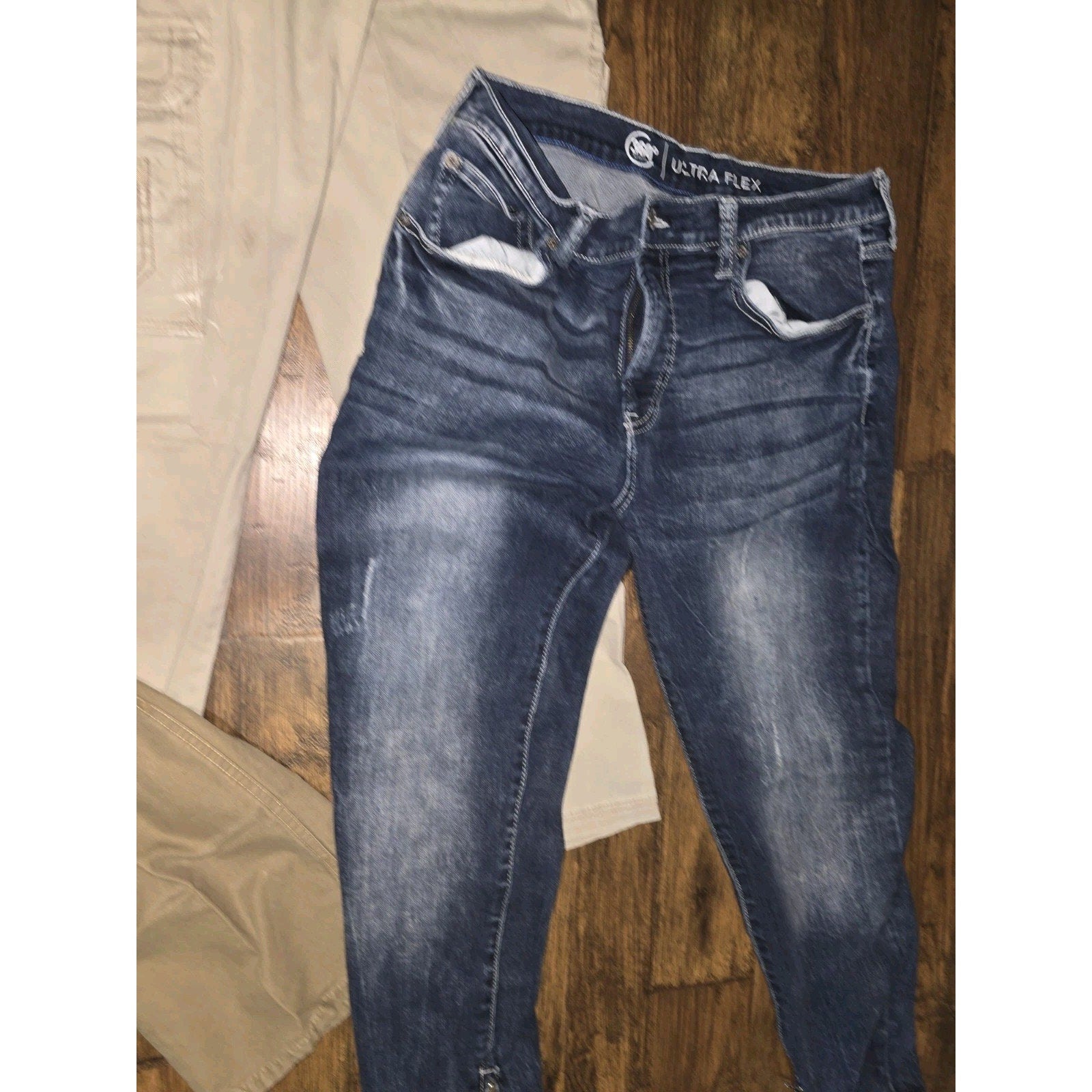 Lot of 3 Men's Pants Size 34x30 - Arizona Skinny, Blue Mountain & Unionbay