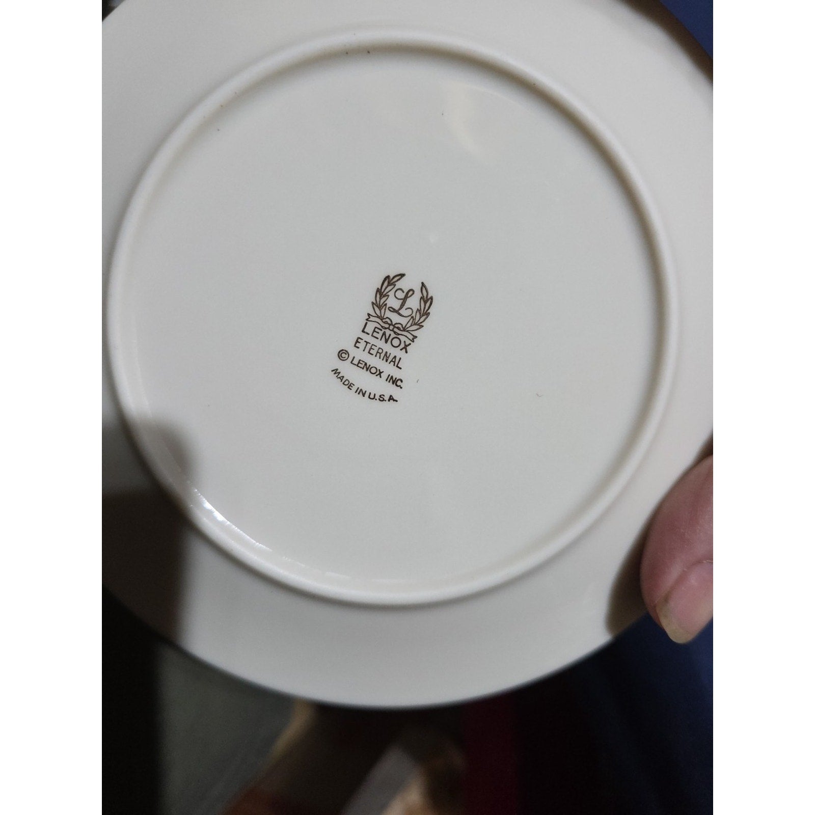 Lenox Eternal 8 Inch Salad Dessert Plates Dimension Collection Set of 4
