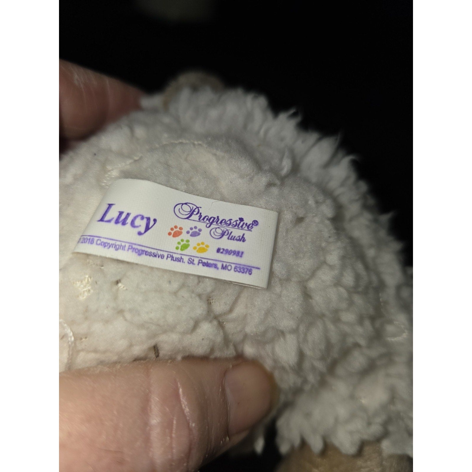 Lucy Lamb Sheep Stuffed Animal Plush Toy 9.5” Sherpa 2018
