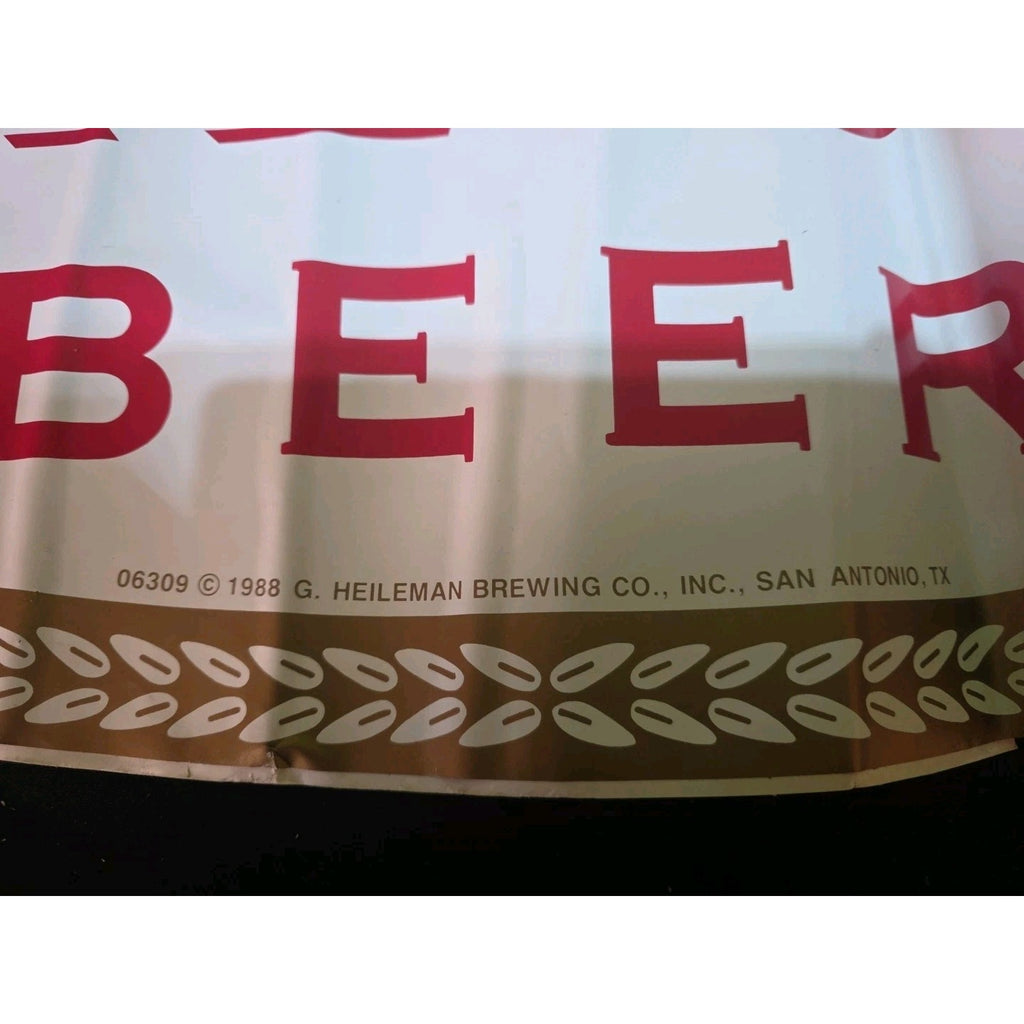 Vtg. Lone Star Beer Window Vinyl Decal 36"X18.5 Beer Advertising 1980"s