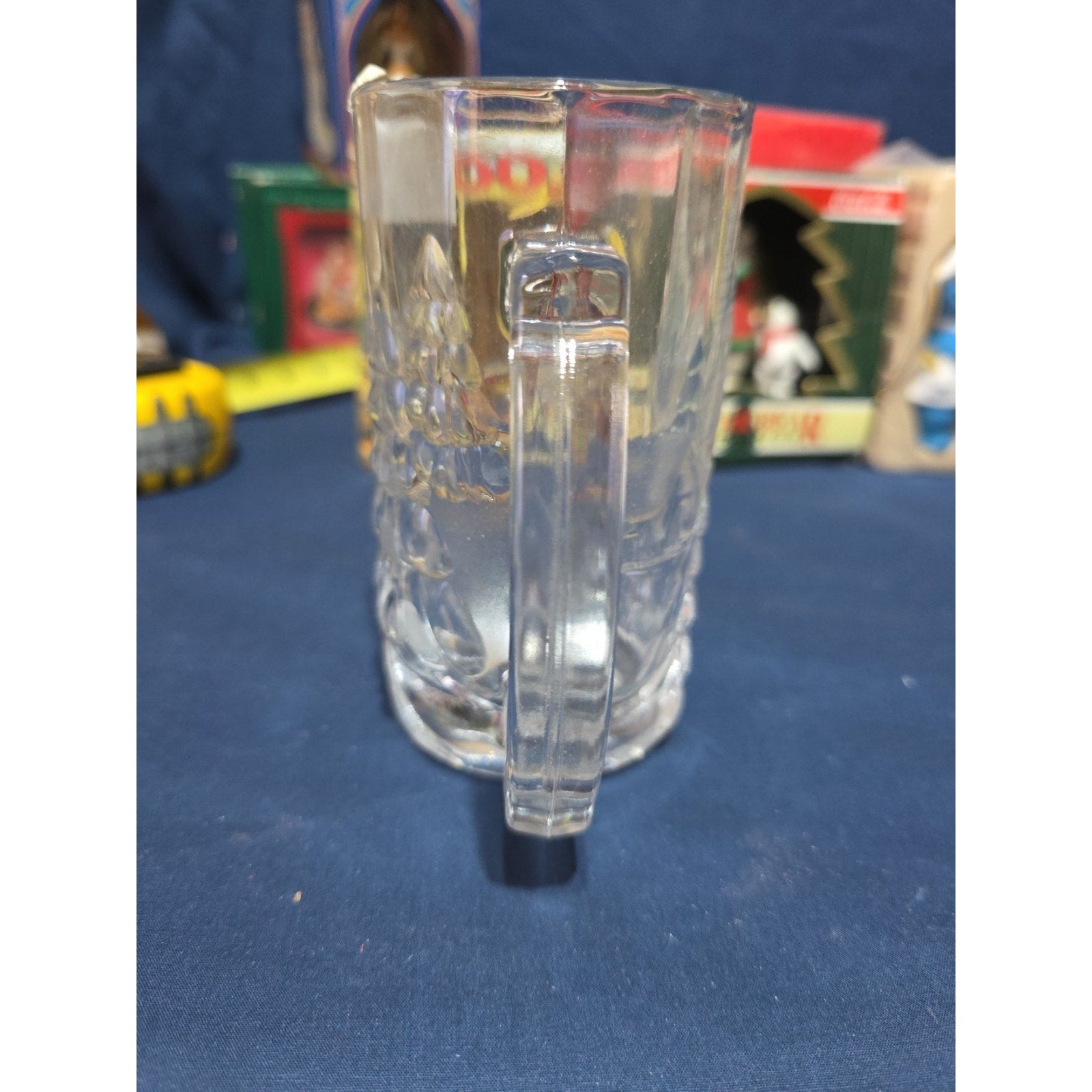 Mikasa Winter Season Christmas Tree Mugs Crystal Heavy Clear Holiday Mug