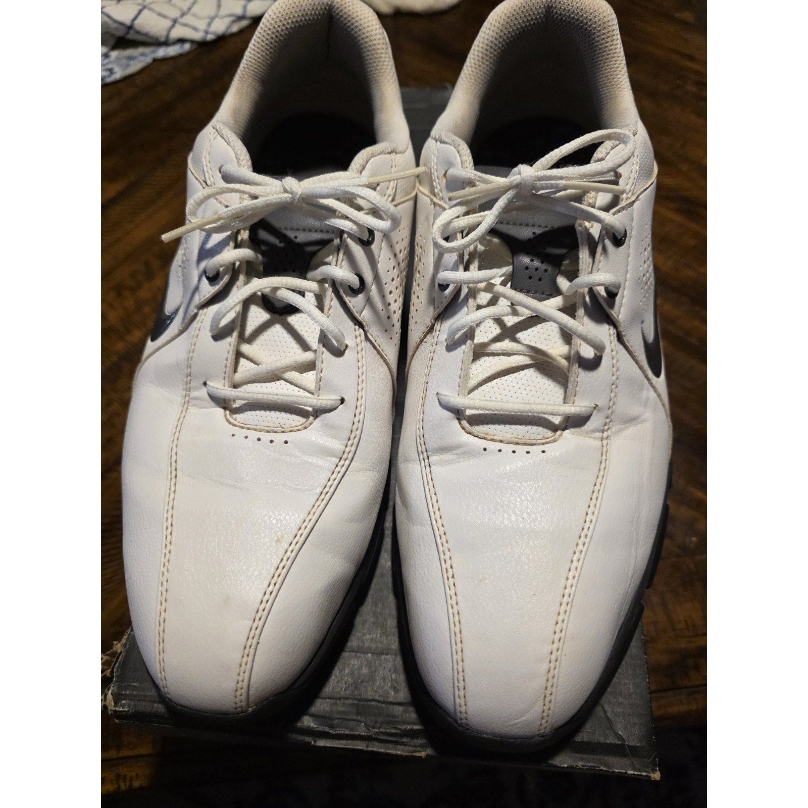 Nike Durasport III 3 Soft Spike Golf Shoes White/grey 628527-101 Mens Size 111