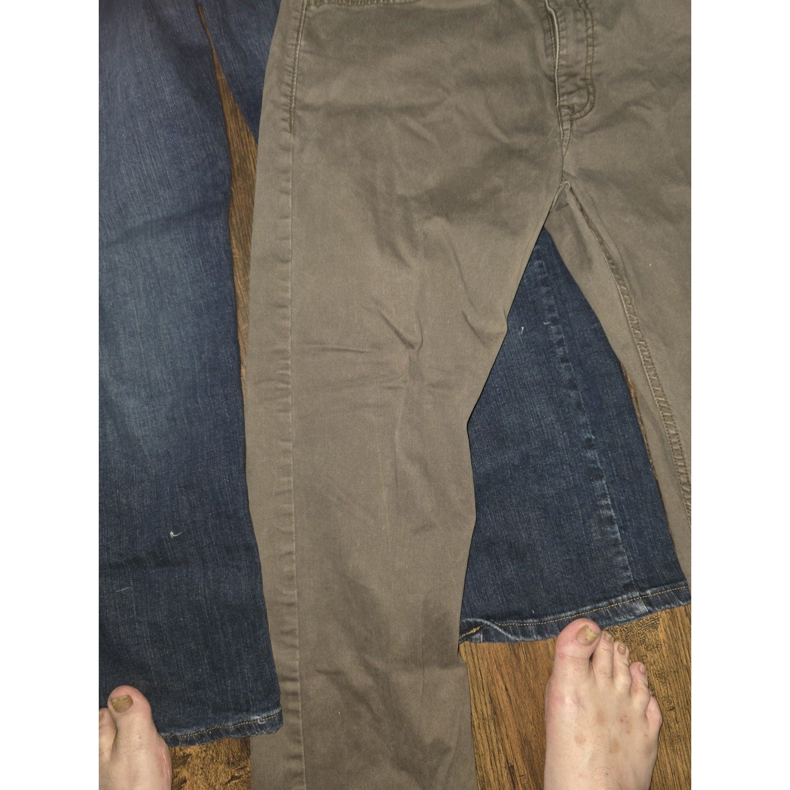 Lot of 2 Wrangler Men’s Pants 34x30 - Relaxed Fit Jeans & Straight Twill Pants