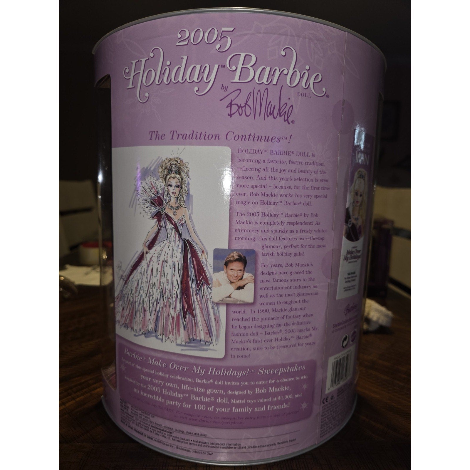 2005 Holiday Barbie Doll by Bob Mackie Mattel G8058
