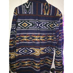 Vintage Lawton Harbor L Aztec Print Button Down Flannel Southwestern