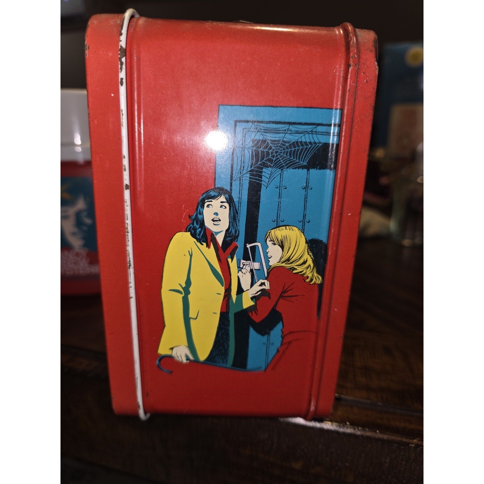 Nancy Drew Mysteries Metal Lunchbox & Thermos Set 1977 Universal City Studios