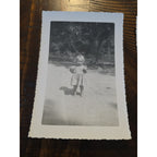 3- Vintage 1950s B&W Snapshot Photo 3 1/2" x 5" Kids Country Rd Originals