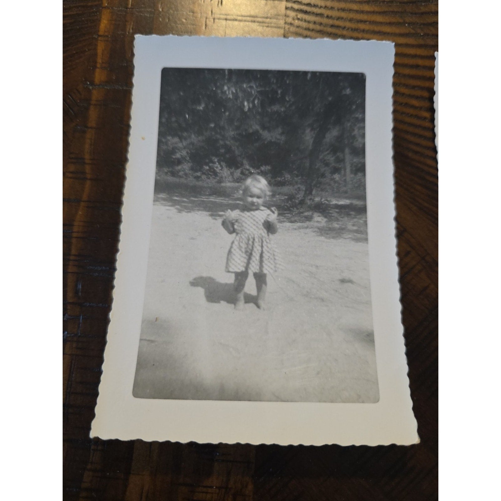 3- Vintage 1950s B&W Snapshot Photo 3 1/2" x 5" Kids Country Rd Originals
