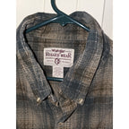 Wrangler Rugged Wear Flannel Mens Sz Large - Multicolored Button Up Shirt