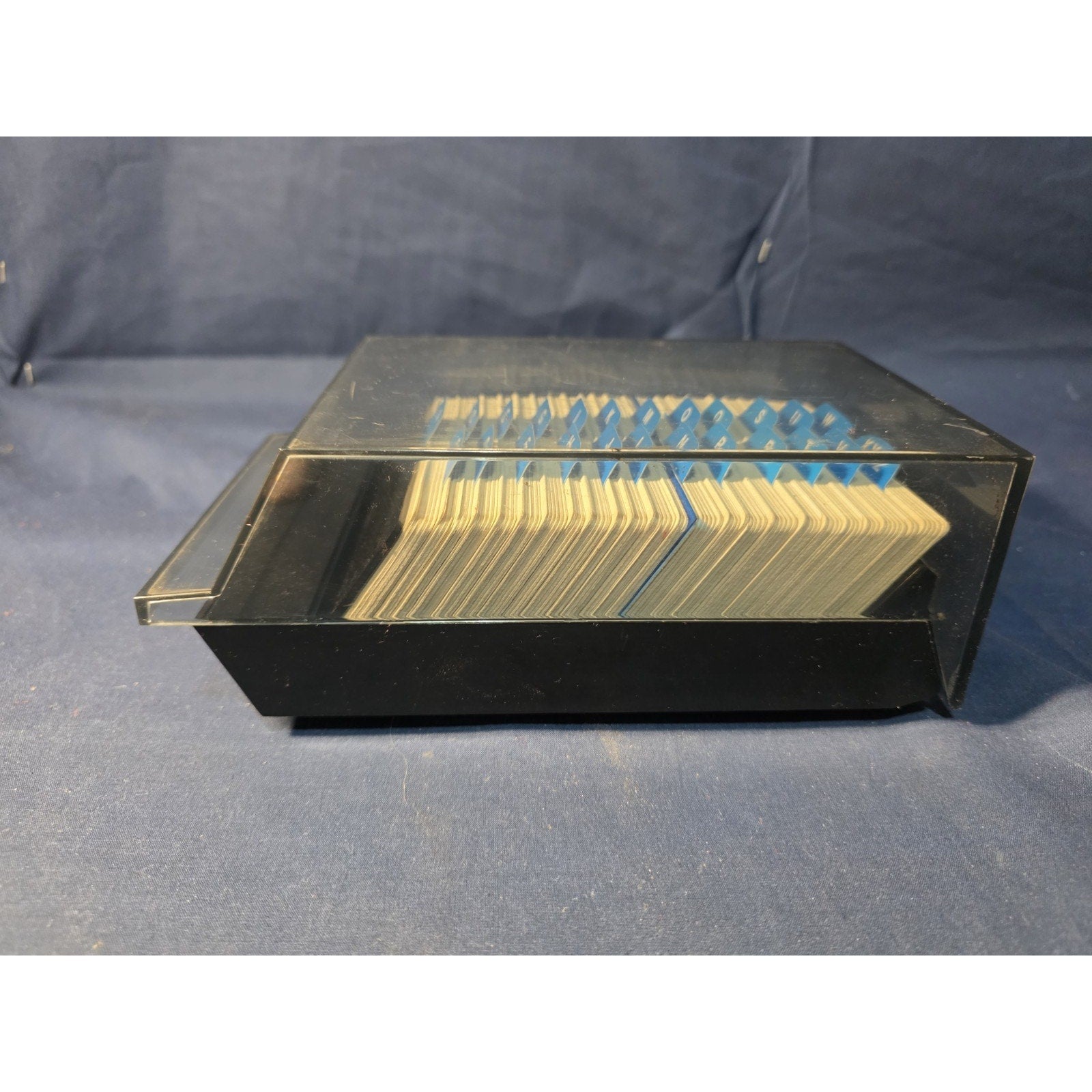 Vintage Rolodex VIP 24C Business Card File Box A-Z Made In USA