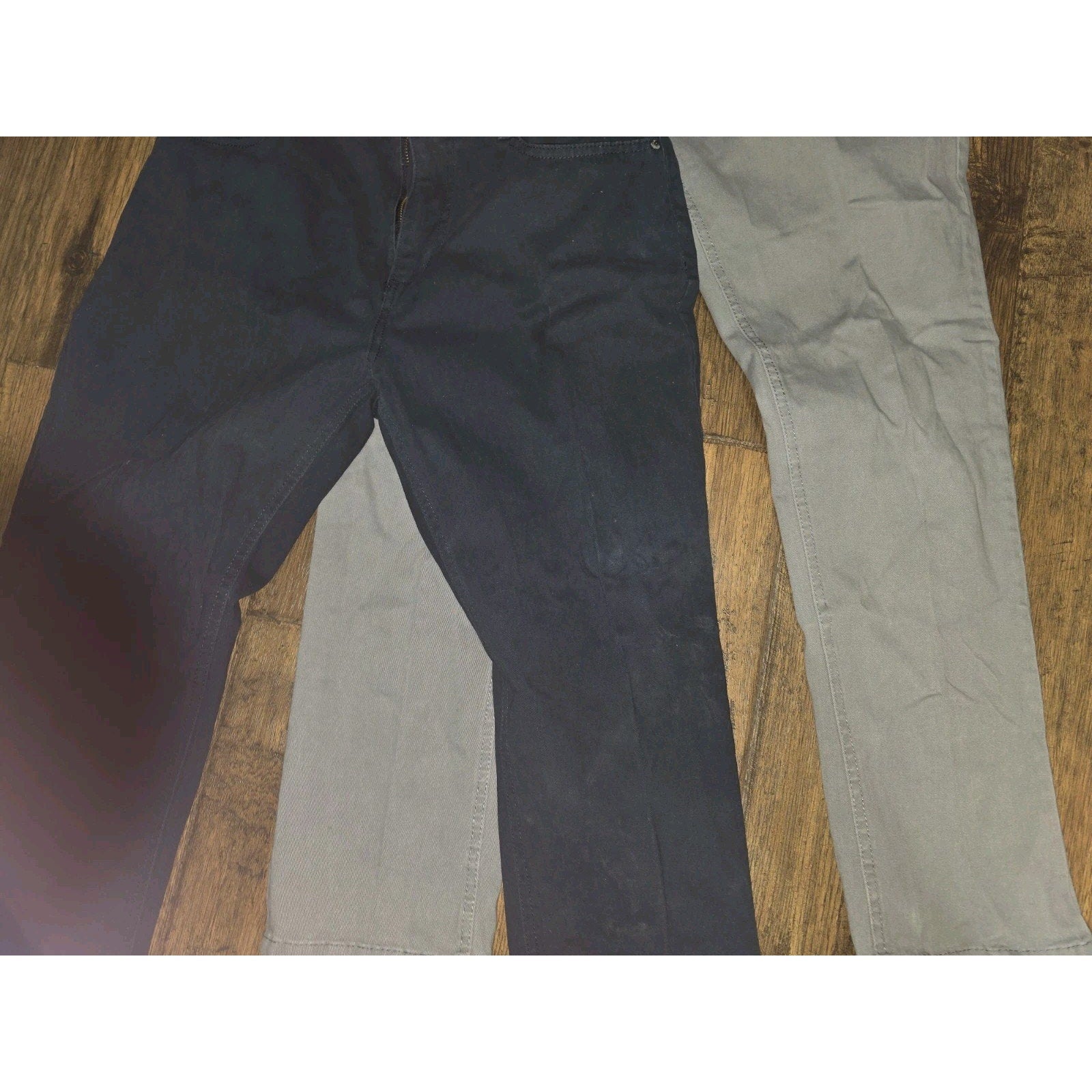 Lot of 2 Iron Co Men's Cargo Pants 34x30 Cotton Blend Navy & Grey