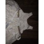 American Princess Dress Sz 4 Exc cond Ivory Gold, Pearl, Silver Rhinestones