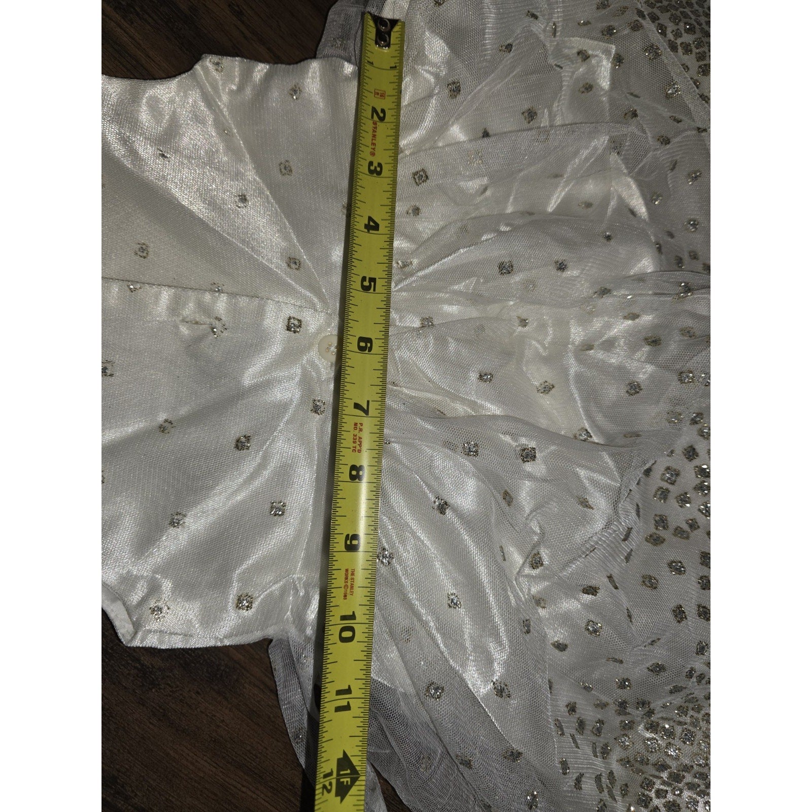 JONA MICHELLE Sleeveless Girl's Party Dress Size 4T White & Gold W/Shrug