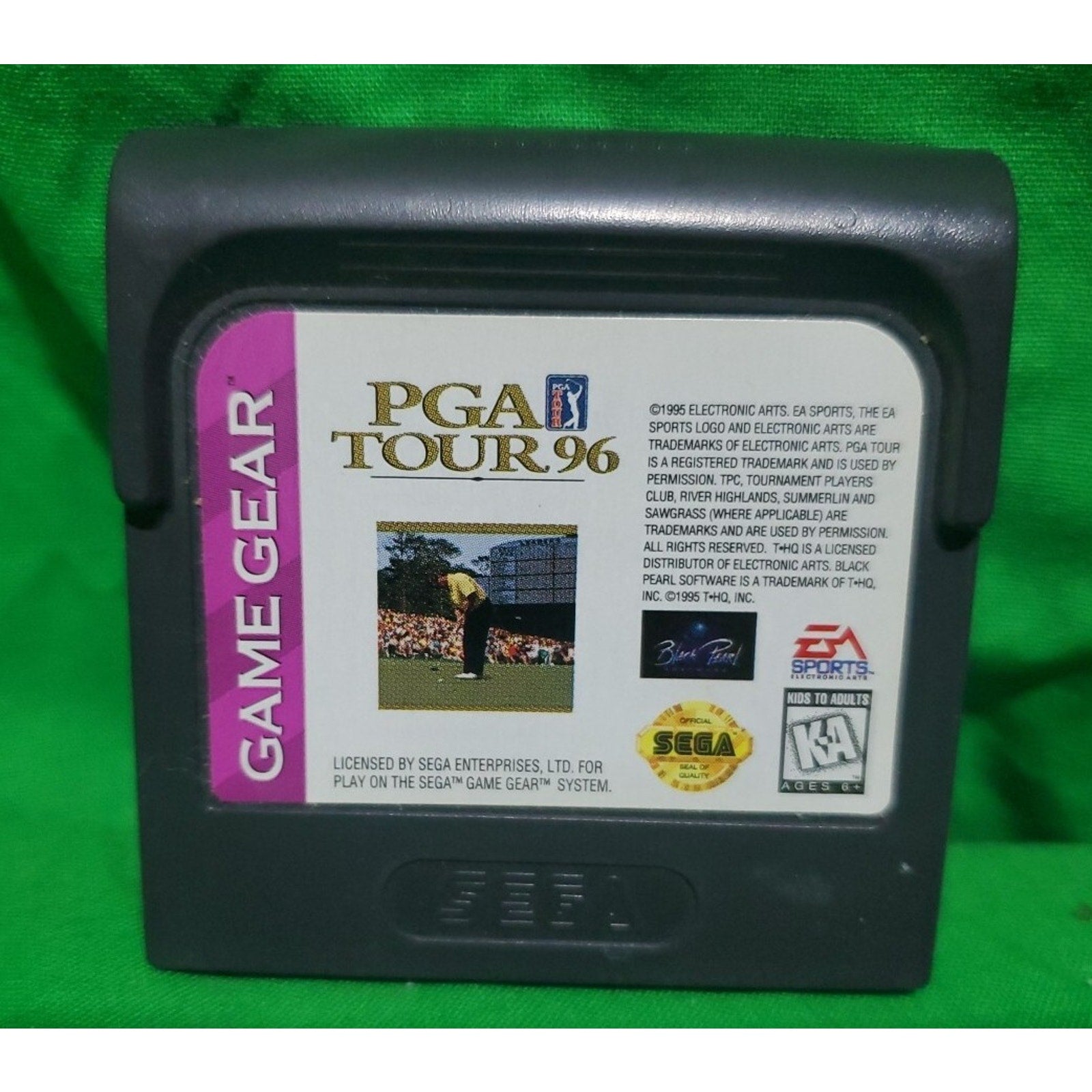 5C Sega Game Gear PGA Tour 96 Golf Videogame Only Made In USA