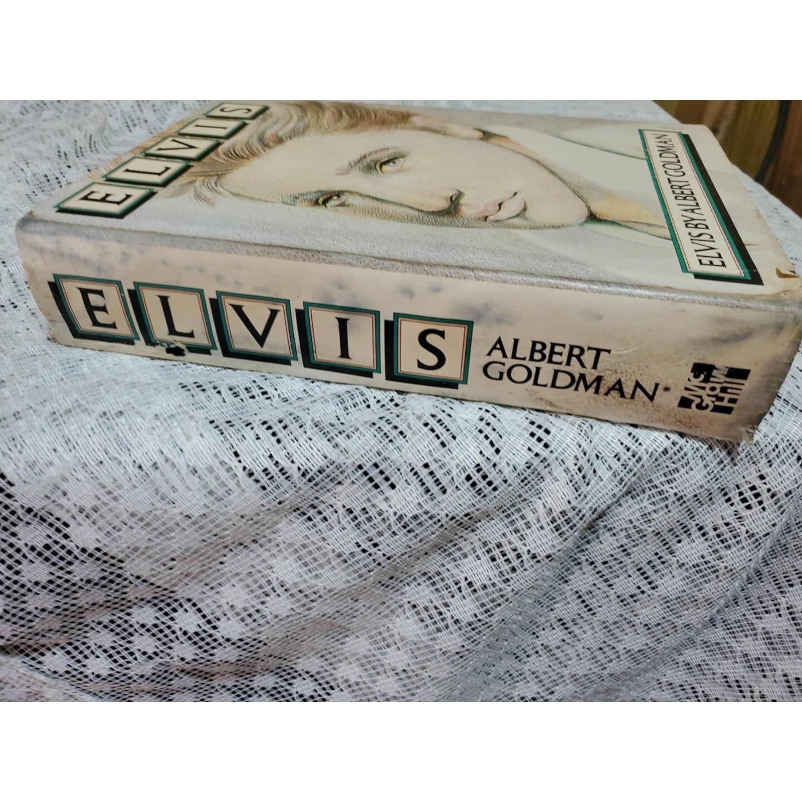 Vintage Elvis Presley Hardcover Book Biography Albert Goldman 1981 The King