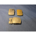 LOT OF 3 MILITARY VINTAGE BRASS BELT BUCKLES Free Ship