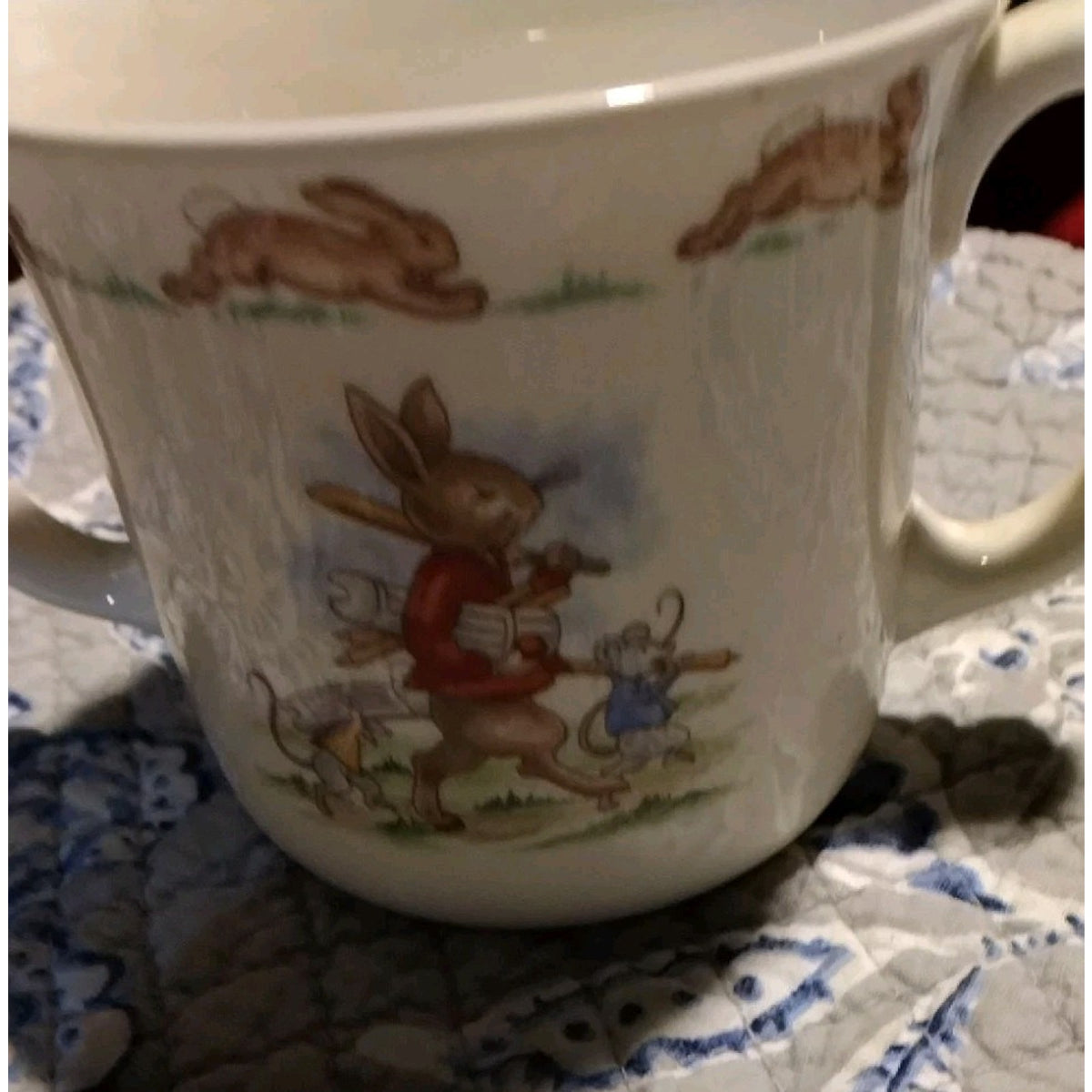 1936 Royal Doulton Bunnykins Fine Bone China Children Mug Two Handled