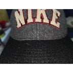Vintage 90s Nike Wool Blend "Big Logo" Snapback Hat - MADE IN USA Raised