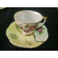 Vintage Fine China From Japan Tea Cup & Saucer Floral Pattern