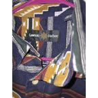 Vintage Lawton Harbor L Aztec Print Button Down Flannel Southwestern