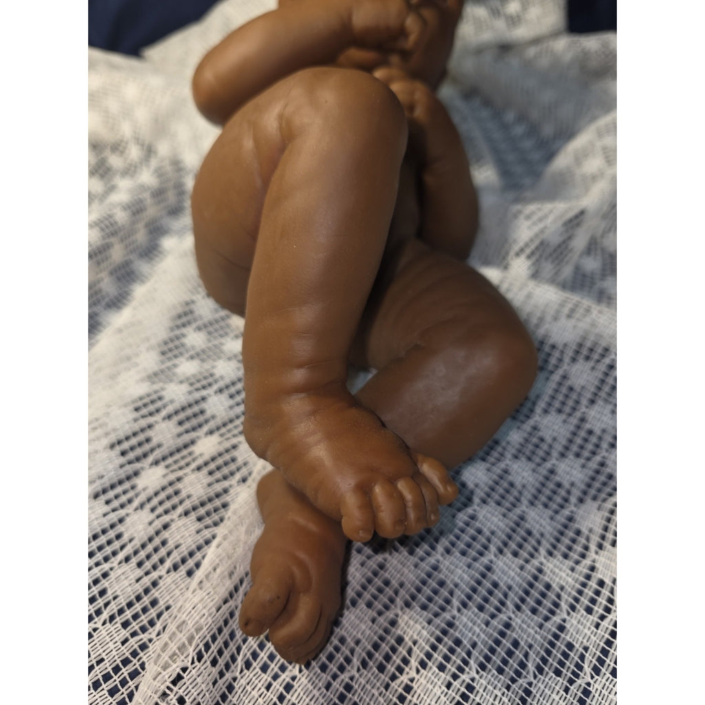 Berenguer 23-06 Newborn African American Girl Lifelike Baby Doll 14”