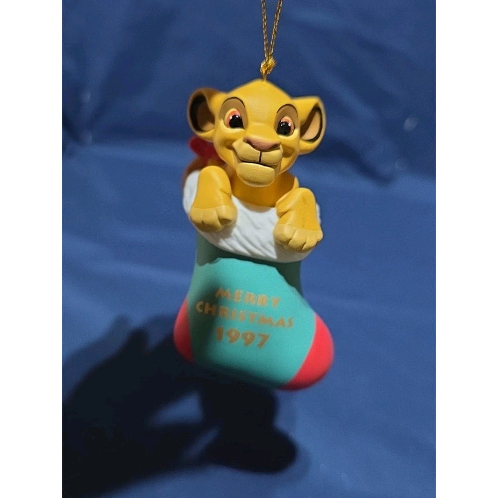 Disney Christmas Ornament Grolier Simba 90s Lion King
