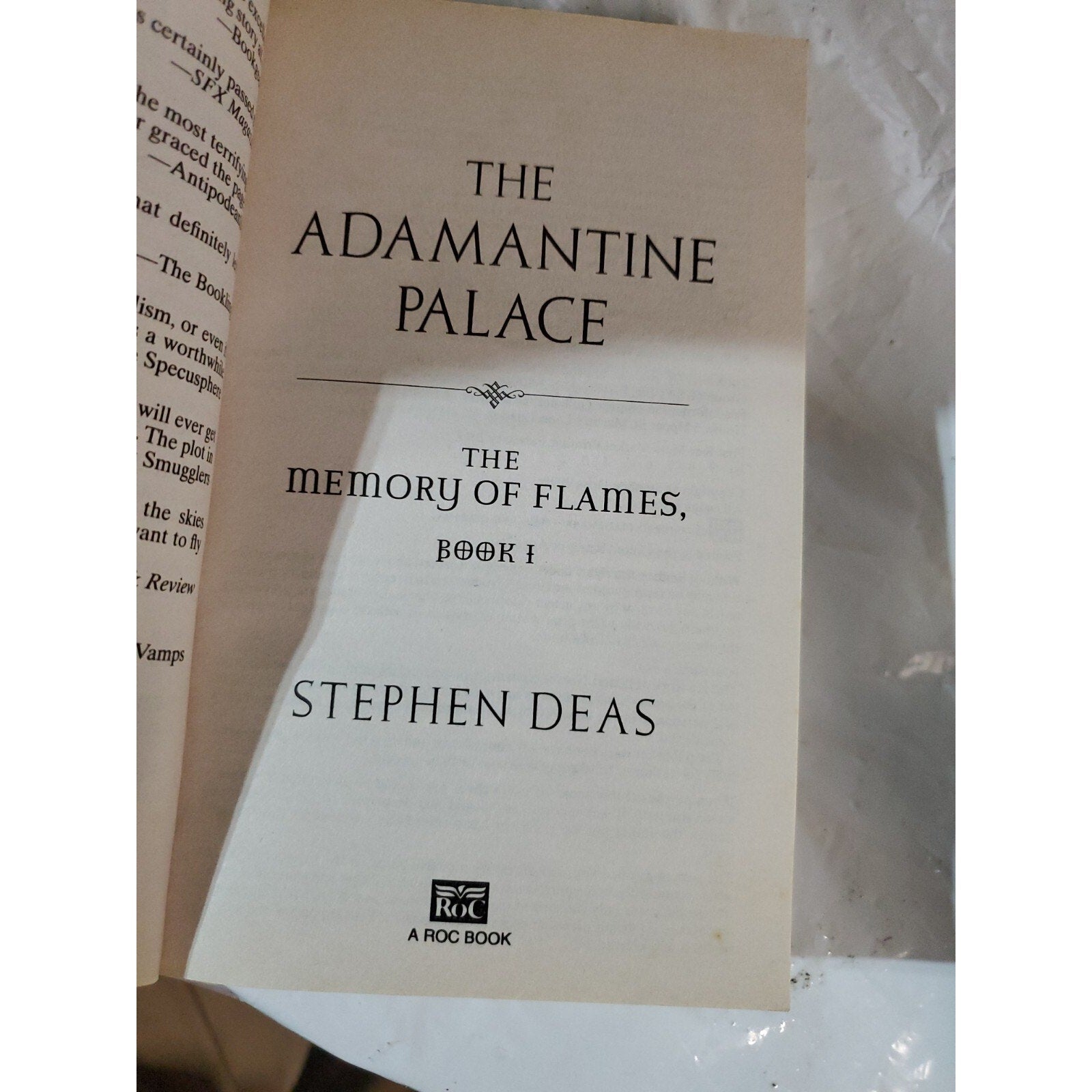 Memory of Flames Ser.: The Adamantine Palace : The Memory of Flames, Book I...