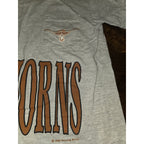 Vintage Texas Longhorns Pocket T shirt 1980’s M Single Stitch Nutmeg Made USA