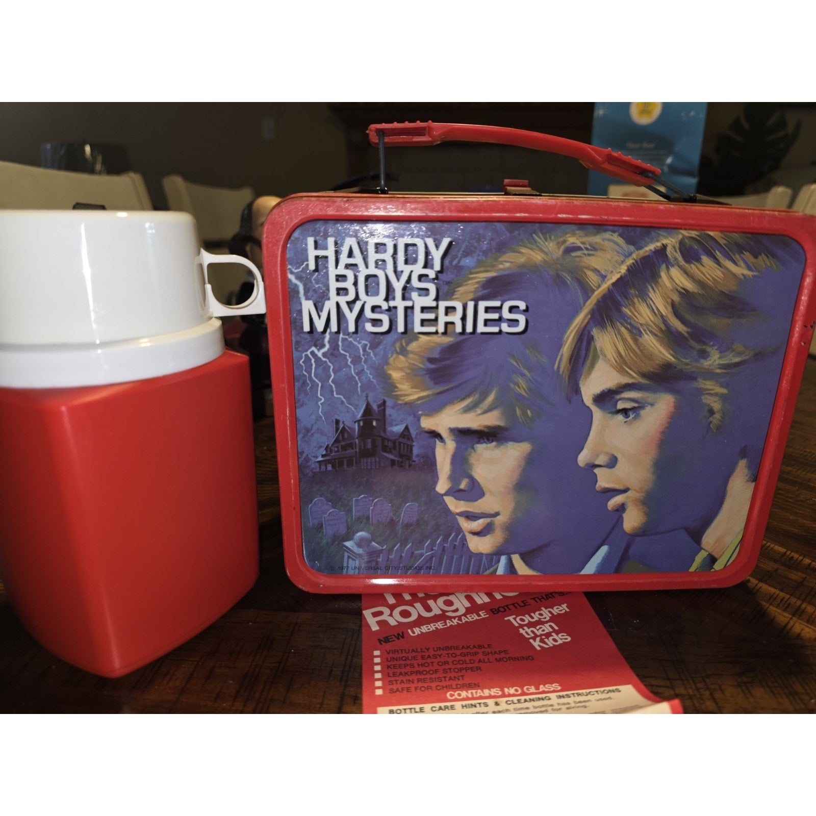 VINTAGE HARDY BOYS LUNCHBOX AND THERMOS