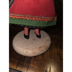 Vintage Swedish Doll Handmade Folk Art Traditional FOLKDRAKT "Rättvik Doll"