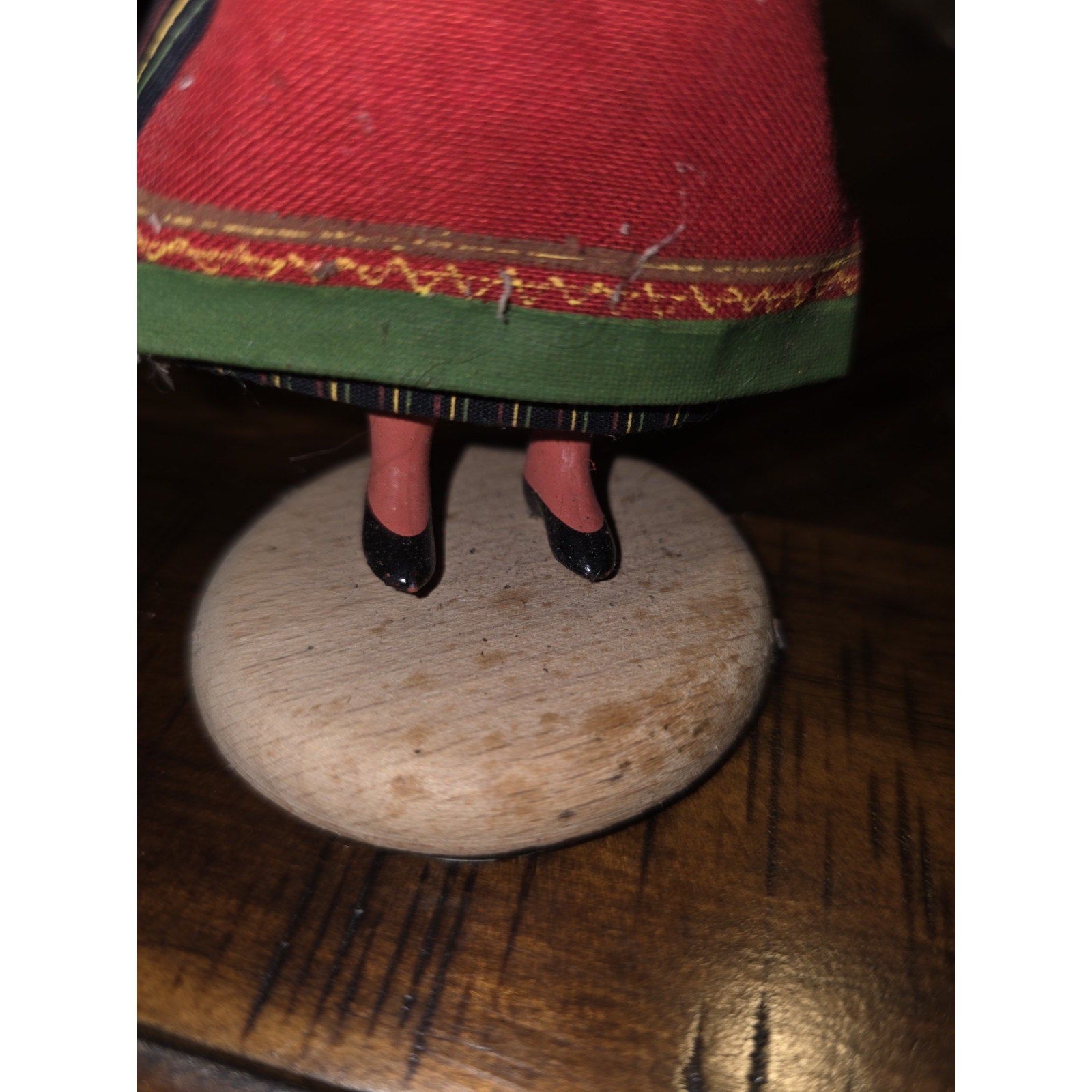 Vintage Swedish Doll Handmade Folk Art Traditional FOLKDRAKT "Rättvik Doll"