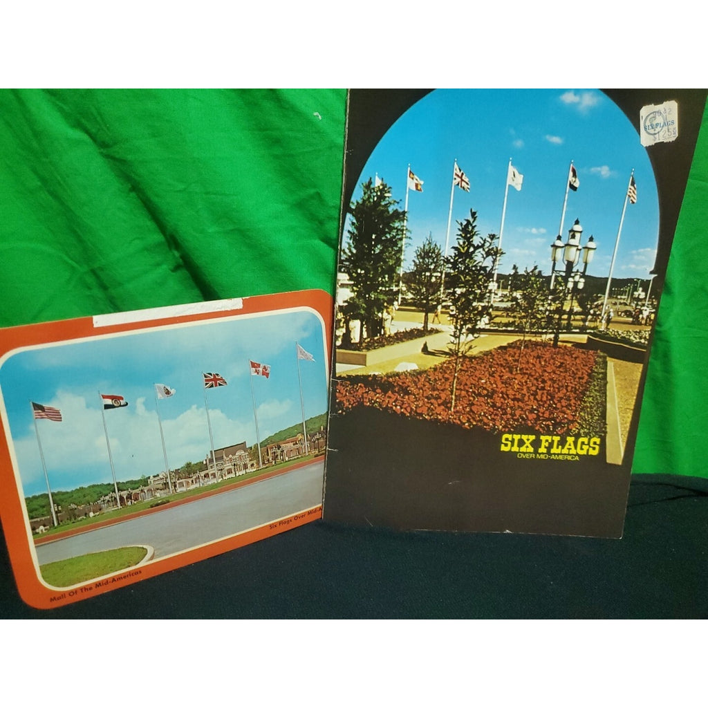 Vintage Six Flags Over Mid-America Pictorial Visit Souvenir Book Screamin Eagle