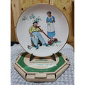 Norman Rockwell "Summer - Cool Aid" Fine China Collector Plate W/Box