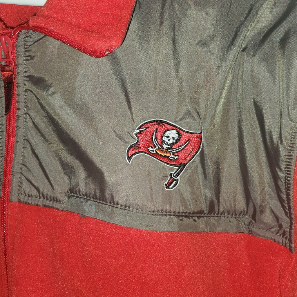 VTG NFL Tampa Bay Buccaneers Full Zip Jacket Size Large 2 Inside stash pockets