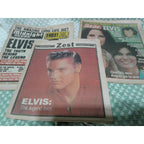 Elvis Presley Memorabilia Lot of 4 Newspapers Vintage - The Star Globe Paper