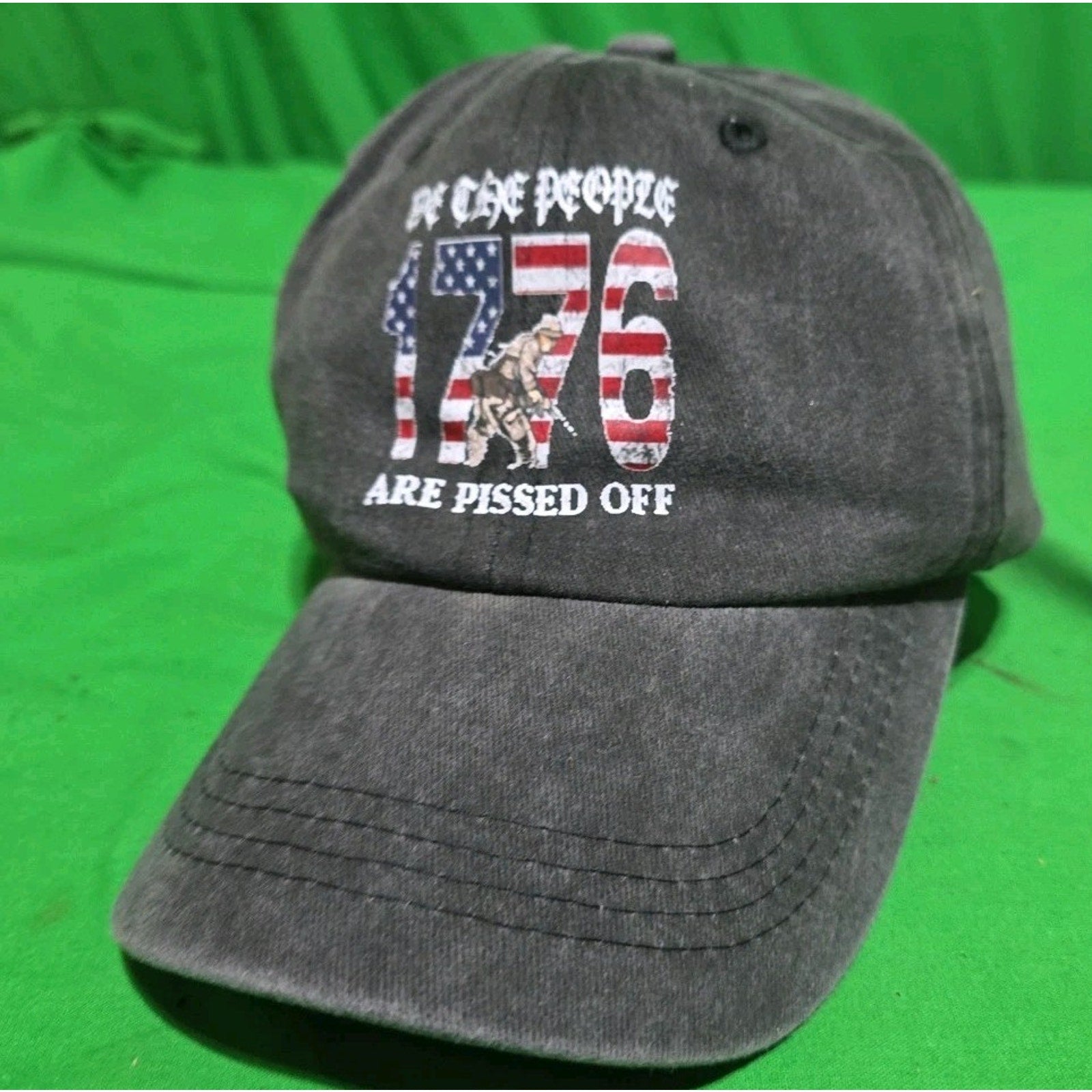 We The People Are Pissed Off Men Navy Blue Adjustable Strap Back Cap Hat USA