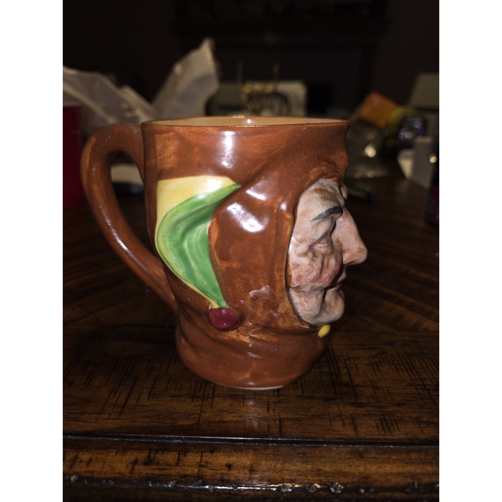 Winking JESTER Toby Cup Mug By Hal-Sey Fifth - Made In Japan