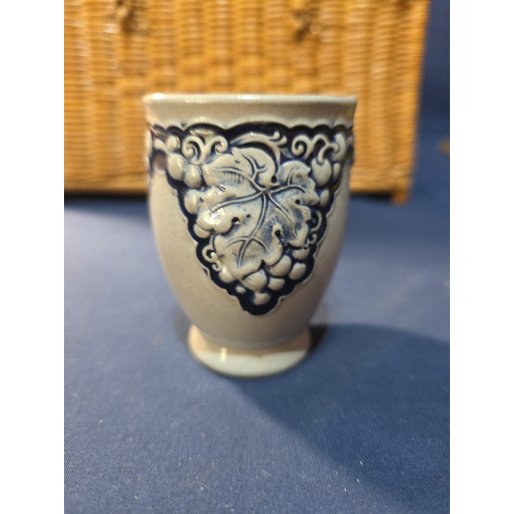 Vintage West German Salt Glazed Stoneware Wine Cup Goblet