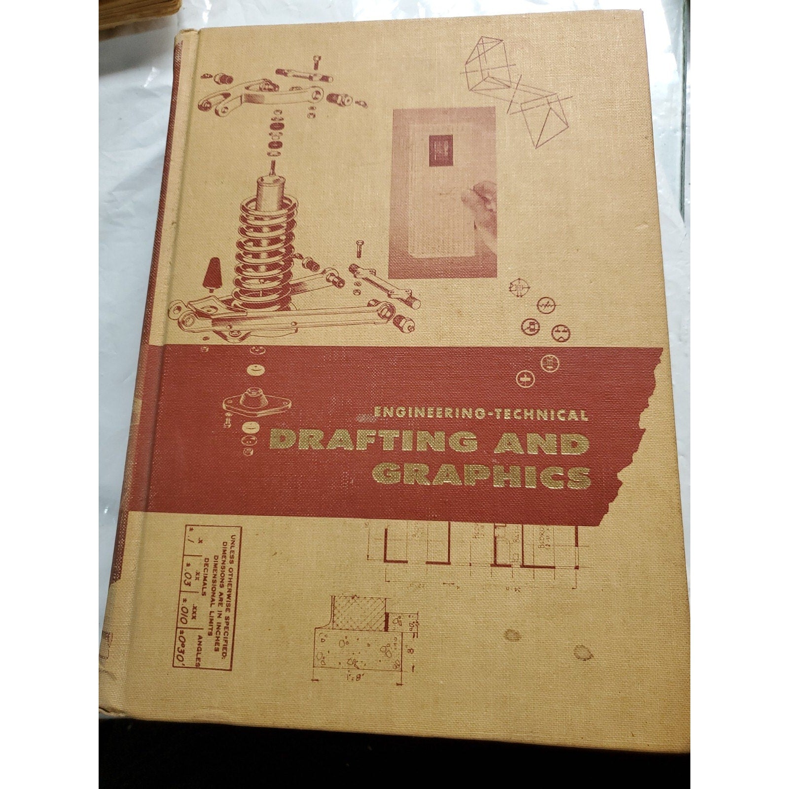 Engineering-Technical Drafting And Graphics 1961 Hardcover By Giachino/Beukema