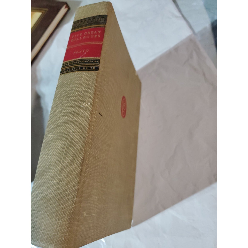 Old FIVE GREAT DIALOGUES OF PLATO Book APOLOGY CRITO PHAEDO SYMPOSIUM REPUBLIC +