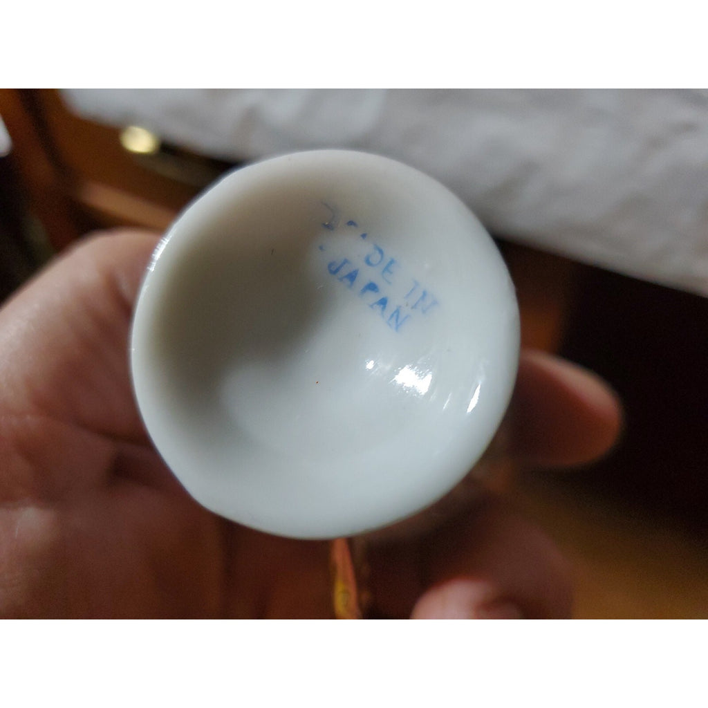 Vintage Japanese Miniature ,Victorian scene,coffee cup and saucer