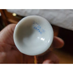 Vintage Japanese Miniature ,Victorian scene,coffee cup and saucer