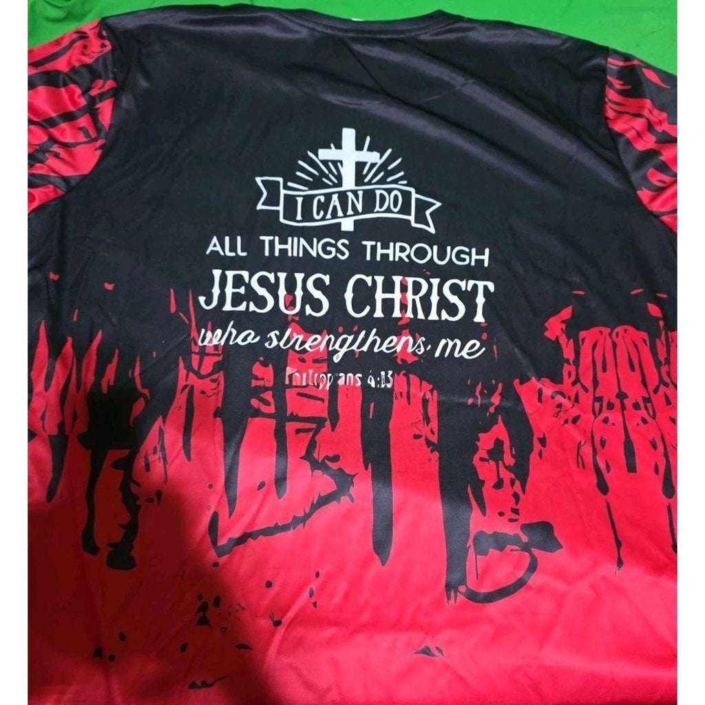 I CAN DO ALL THINGS THROUGH JESUS CHRIST New~Philippians 4:13 Men’s Size XXL USA